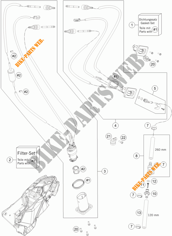 POMPE A ESSENCE pour KTM 690 ENDURO R ABS de 2015