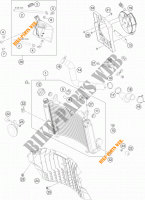 CIRCUIT DE REFROIDISSEMENT pour KTM 690 ENDURO R ABS de 2014