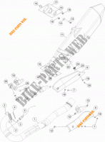 ECHAPPEMENT pour KTM 690 ENDURO R ABS de 2014