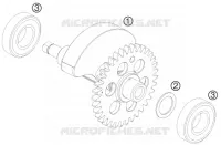 ARBRE D'EQUILIBRAGE pour KTM 690 ENDURO R de 2013