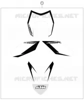 AUTOCOLLANTS pour KTM 690 ENDURO R de 2013