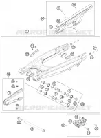 BRAS OSCILLANT  pour KTM 690 ENDURO R de 2013