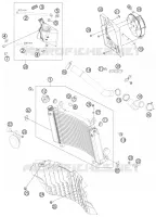CIRCUIT DE REFROIDISSEMENT pour KTM 690 ENDURO R de 2013