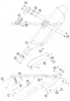 ECHAPPEMENT pour KTM 690 ENDURO R de 2013