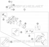 ETRIER DE FREIN AR pour KTM 690 ENDURO R de 2013