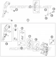 ETRIER DE FREIN AVANT pour KTM 690 ENDURO R de 2013