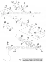 MECANISME DE SELECTION DE VITESSES pour KTM 690 ENDURO R de 2013