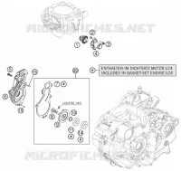 POMPE A EAU pour KTM 690 ENDURO R de 2013