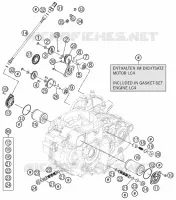 POMPE A HUILE pour KTM 690 ENDURO R de 2013