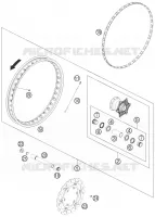 ROUE AVANT pour KTM 690 ENDURO R de 2013