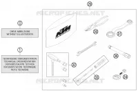 TROUSSE A OUTILS / MANUELS / OPTIONS pour KTM 690 ENDURO R de 2013