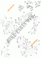 PLASTIQUES pour KTM 1190 RC8 R WHITE de 2011