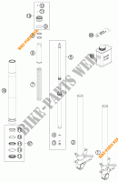 FOURCHE (PIECES) pour KTM 1190 RC8 R WHITE de 2011