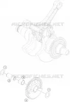 ARBRE D'EQUILIBRAGE pour KTM 1090 ADVENTURE R de 2017
