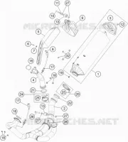 ECHAPPEMENT pour KTM 1090 ADVENTURE R de 2017