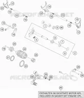 MECANISME DE SELECTION DE VITESSES pour KTM 1090 ADVENTURE R de 2017