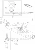 VILEBREQUIN / PISTON pour KTM 1090 ADVENTURE R de 2017