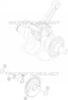 ARBRE D'EQUILIBRAGE pour KTM 1090 ADVENTURE de 2018