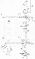 FOURCHE / T DE FOURCHE pour KTM 1090 ADVENTURE de 2018