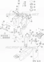 RESERVOIR / SELLE pour KTM 1090 ADVENTURE de 2018