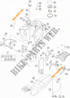 RESERVOIR / SELLE pour KTM 1090 ADVENTURE L 35KW A2 de 2018