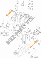 RESERVOIR / SELLE pour KTM 1090 ADVENTURE L 35KW A2 de 2017