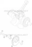 ARBRE D'EQUILIBRAGE pour KTM 1090 ADVENTURE de 2016