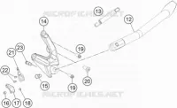 BEQUILLE LATERALE / CENTRALE pour KTM 1090 ADVENTURE de 2016