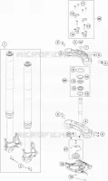 FOURCHE / T DE FOURCHE pour KTM 1090 ADVENTURE de 2016