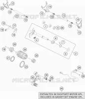 MECANISME DE SELECTION DE VITESSES pour KTM 1090 ADVENTURE de 2016