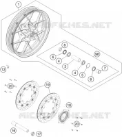 ROUE AVANT pour KTM 1090 ADVENTURE de 2016