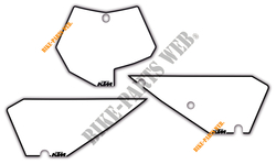 KIT STICKER PLAQUE NUM