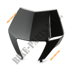 HEADLIGHT MASK UP. PART BLACK